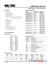 Datasheet 23L3210-70 manufacturer Macronix