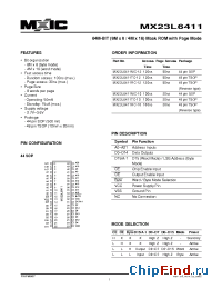 Datasheet 23L6411-10 manufacturer Macronix