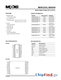 Datasheet 23L8000-15 manufacturer Macronix