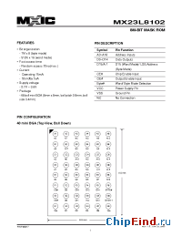 Datasheet 23L8102-12 manufacturer Macronix