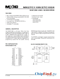 Datasheet 27C1100 manufacturer Macronix