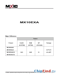 Datasheet MX10EXA manufacturer Macronix