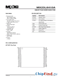 Datasheet MX23L6410ATC-90 manufacturer Macronix