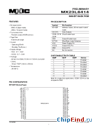 Datasheet MX23L6414XI-12 производства Macronix
