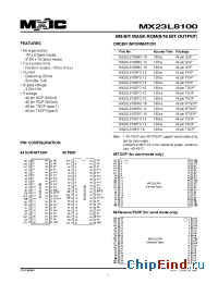Datasheet MX23L8100MC-10 производства Macronix