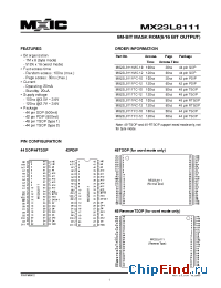Datasheet MX23L8111-12 manufacturer Macronix
