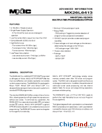 Datasheet MX26L6413TC-12 manufacturer Macronix