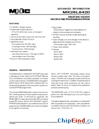 Datasheet MX26L6420MI-12 manufacturer Macronix