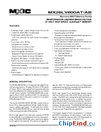 Datasheet MX26LV800ATTC-55 manufacturer Macronix