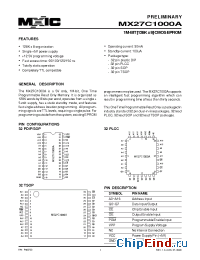 Datasheet MX27C1000AMC-10 manufacturer Macronix
