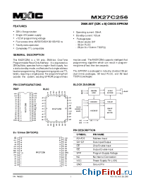Datasheet MX27C256TI-90 производства Macronix