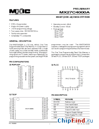 Datasheet MX27C4000AMI-10 manufacturer Macronix