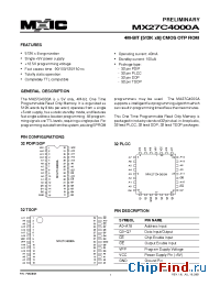 Datasheet MX27C4000AQI-90 manufacturer Macronix