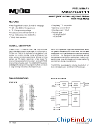 Datasheet MX27C4111MC-15 manufacturer Macronix