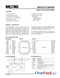Datasheet MX27C8000-10 manufacturer Macronix