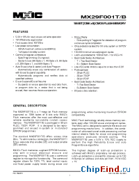 Datasheet MX29F001TTC-12 manufacturer Macronix