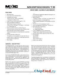 Datasheet MX29F002TPC-70G производства Macronix