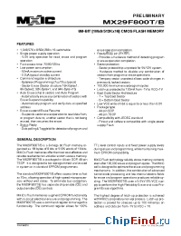 Datasheet MX29F800T manufacturer Macronix