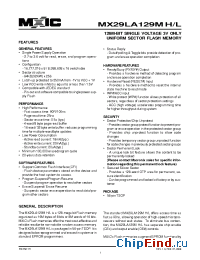 Datasheet MX29GL320MBTI-10R производства Macronix