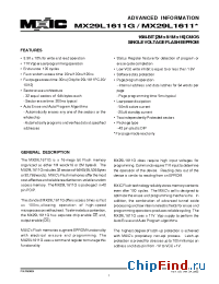 Datasheet MX29L1611PC-12 manufacturer Macronix