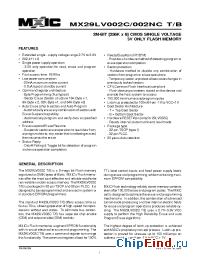 Datasheet MX29LV002CBQC-90 производства Macronix