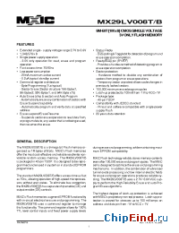 Datasheet MX29LV008T/B manufacturer Macronix