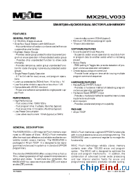 Datasheet MX29LV033TC-90 manufacturer Macronix