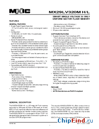 Datasheet MX29LV065MBMC-70G производства Macronix