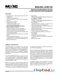 Datasheet MX29LV081B производства Macronix