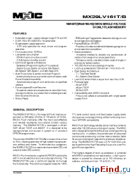 Datasheet MX29LV161BTI-70R manufacturer Macronix