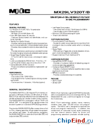 Datasheet MX29LV320BTC-70G manufacturer Macronix