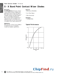 Datasheet 1N23WE manufacturer MicroMetrics