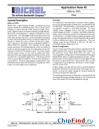 Datasheet AN-40 manufacturer Micrel