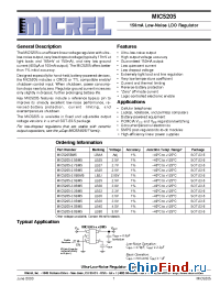 Datasheet IC5205BM5 manufacturer Micrel