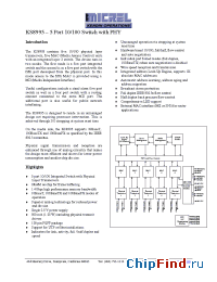 Datasheet KS8995 manufacturer Micrel