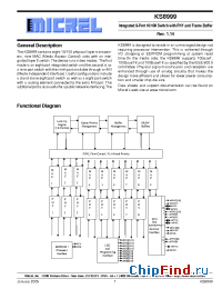 Datasheet KS8999I производства Micrel