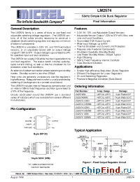 Datasheet LM2574HV-12 manufacturer Micrel