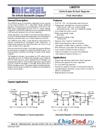 Datasheet LM2576-12B manufacturer Micrel