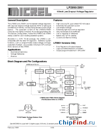 Datasheet LP2950-02B manufacturer Micrel