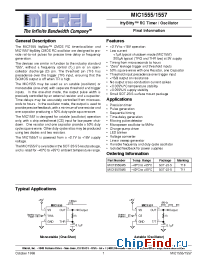 Datasheet MIC1557 manufacturer Micrel
