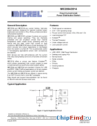 Datasheet MIC2004-0.5YML manufacturer Micrel