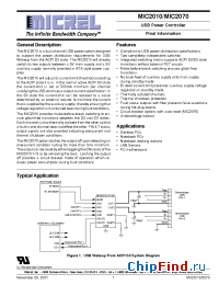 Datasheet MIC2010-1P/-2P manufacturer Micrel