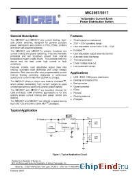 Datasheet MIC2017 manufacturer Micrel