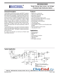 Datasheet MIC2043-1BM manufacturer Micrel