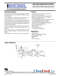 Datasheet MIC2076A-1BN производства Micrel