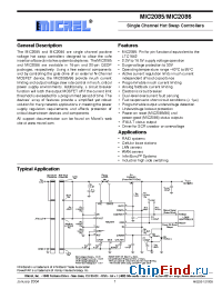 Datasheet MIC2086-KBQS manufacturer Micrel