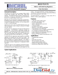 Datasheet MIC2172B-12 manufacturer Micrel