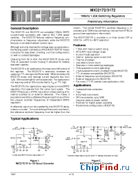 Datasheet MIC2172BM производства Micrel