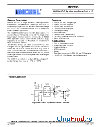 Datasheet MIC2193YM manufacturer Micrel