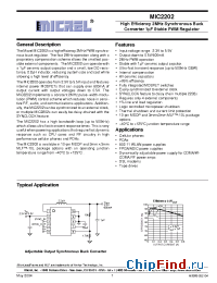 Datasheet MIC2202YML manufacturer Micrel